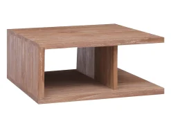 Clearance Mesa de centro | Mesa de apoio | Mesa de café 70x70x30 cm madeira de teca maciça Castanho