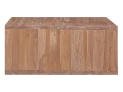 Clearance Mesa de centro | Mesa de apoio | Mesa de café 70x70x30 cm madeira de teca maciça Castanho
