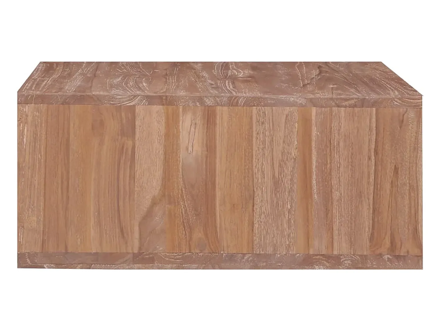 Clearance Mesa de centro | Mesa de apoio | Mesa de café 70x70x30 cm madeira de teca maciça Castanho