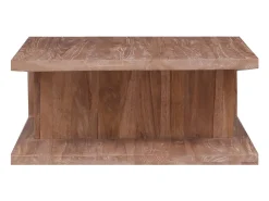 Clearance Mesa de centro | Mesa de apoio | Mesa de café 70x70x30 cm madeira de teca maciça Castanho