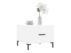 Hot Mesa de centro | Mesa de apoio 50x50x40 cm derivados de madeira Branco