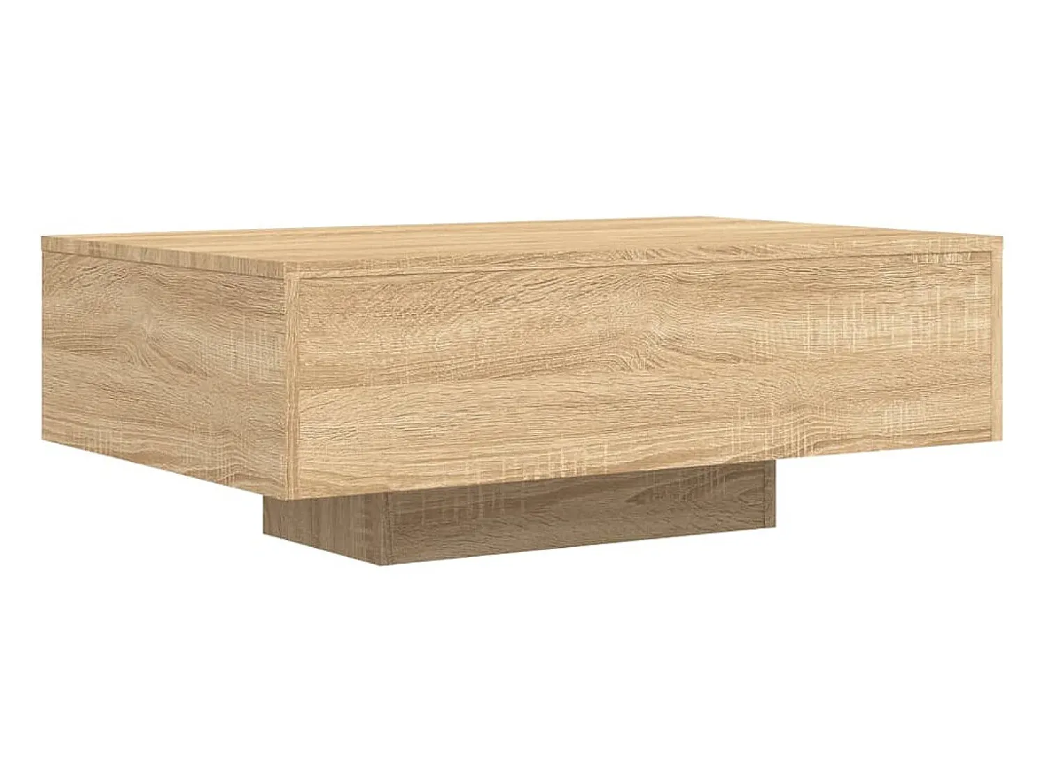 Mesa de centro | Mesa de apoio | Mesa de café com luzes LED 85x55x31 cm carvalho sonoma^ Mesa De Centro