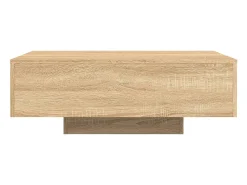 Mesa de centro | Mesa de apoio | Mesa de café com luzes LED 85x55x31 cm carvalho sonoma^ Mesa De Centro