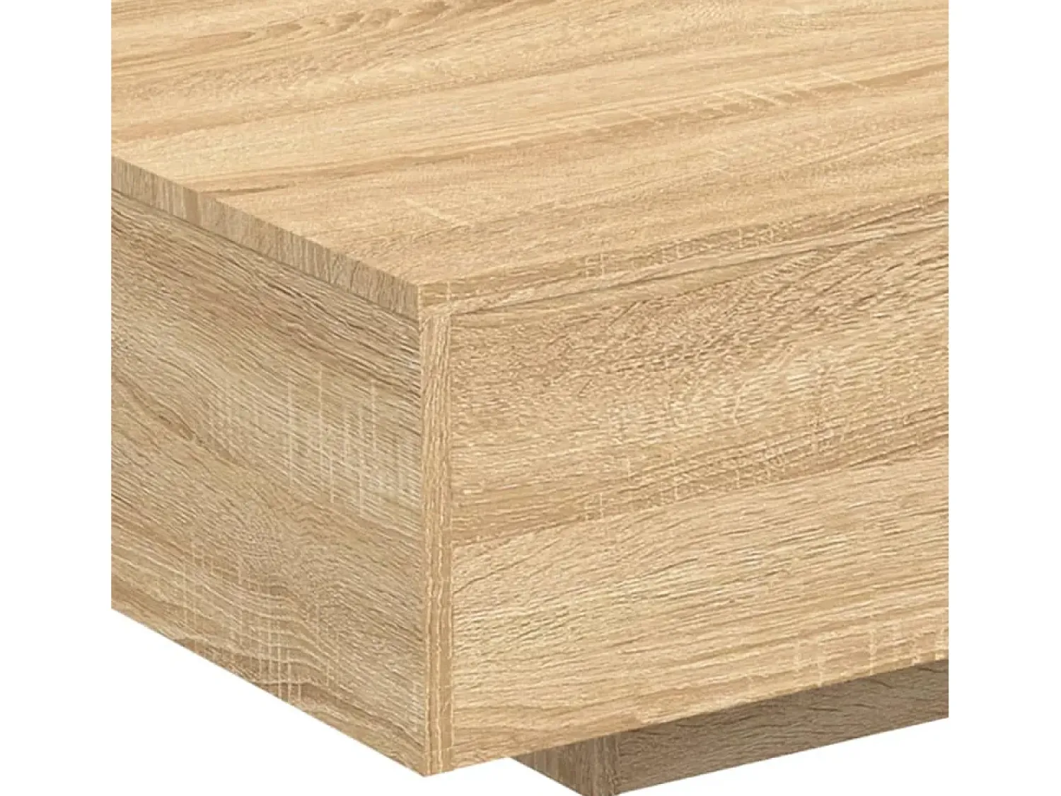 Mesa de centro | Mesa de apoio | Mesa de café com luzes LED 85x55x31 cm carvalho sonoma^ Mesa De Centro