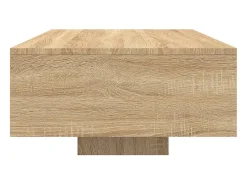 Mesa de centro | Mesa de apoio | Mesa de café com luzes LED 85x55x31 cm carvalho sonoma^ Mesa De Centro
