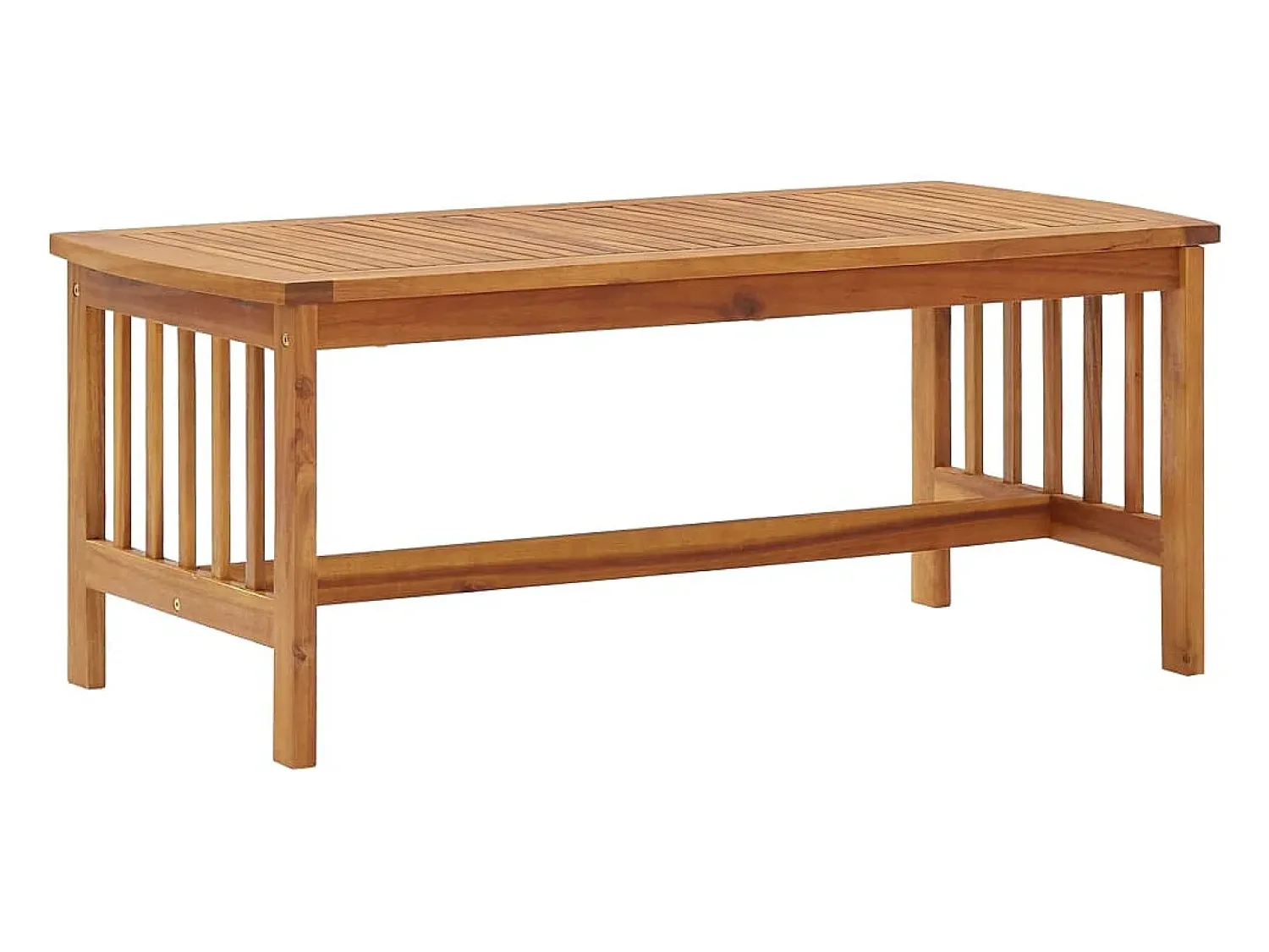 Mesa De Centro| Mesa de centro | Mesa de apoio | Mesa de café 102x50x43 cm madeira de acácia maciça Castanho