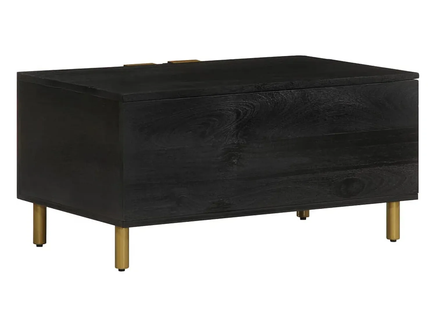 Online Mesa de centro | Mesa de apoio 80x50x40 cm derivados de madeira Preto