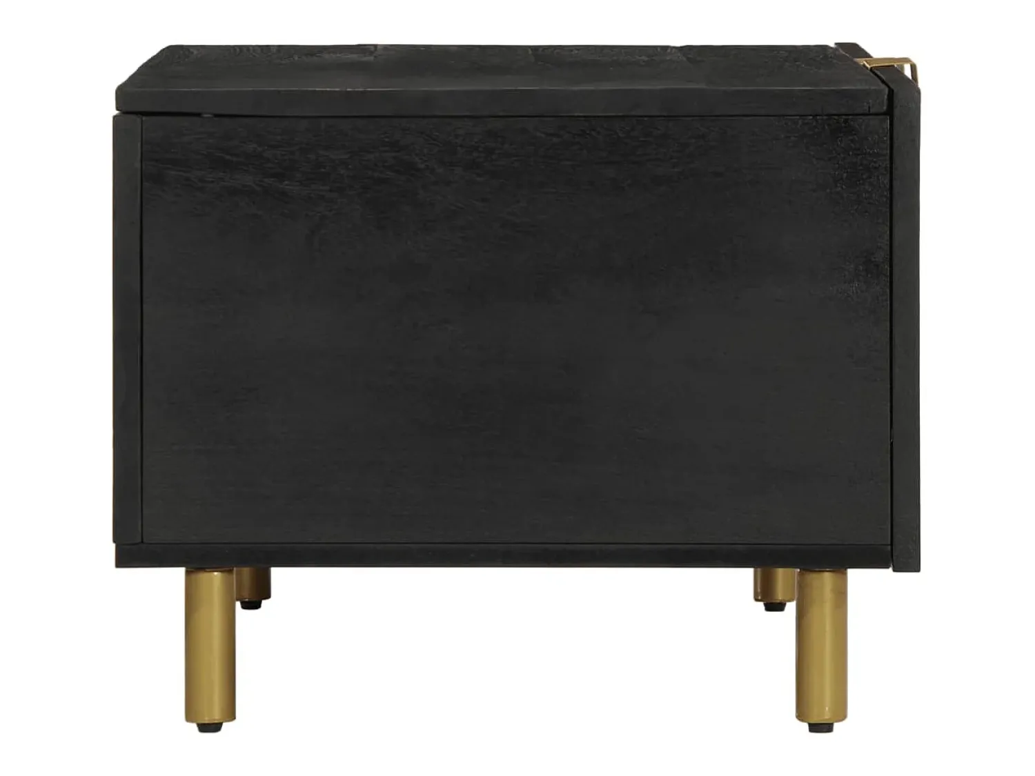Online Mesa de centro | Mesa de apoio 80x50x40 cm derivados de madeira Preto