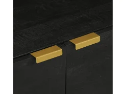 Online Mesa de centro | Mesa de apoio 80x50x40 cm derivados de madeira Preto