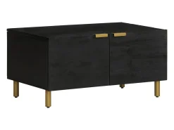 Online Mesa de centro | Mesa de apoio 80x50x40 cm derivados de madeira Preto