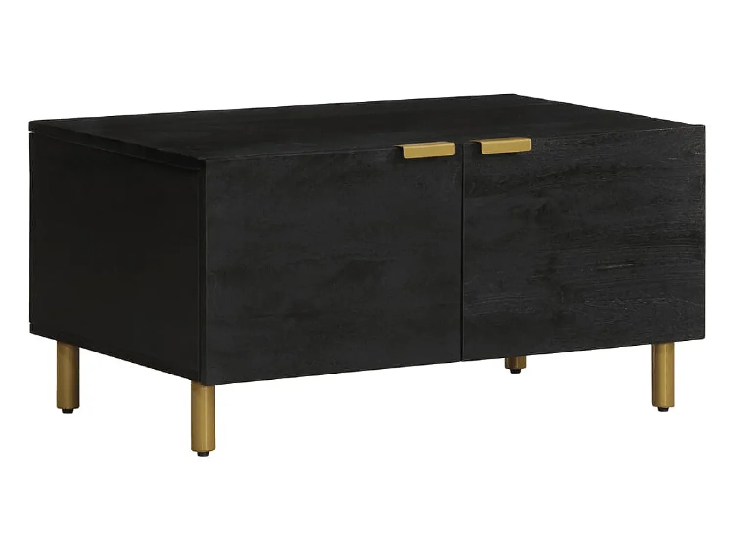 Online Mesa de centro | Mesa de apoio 80x50x40 cm derivados de madeira Preto