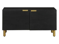 Online Mesa de centro | Mesa de apoio 80x50x40 cm derivados de madeira Preto