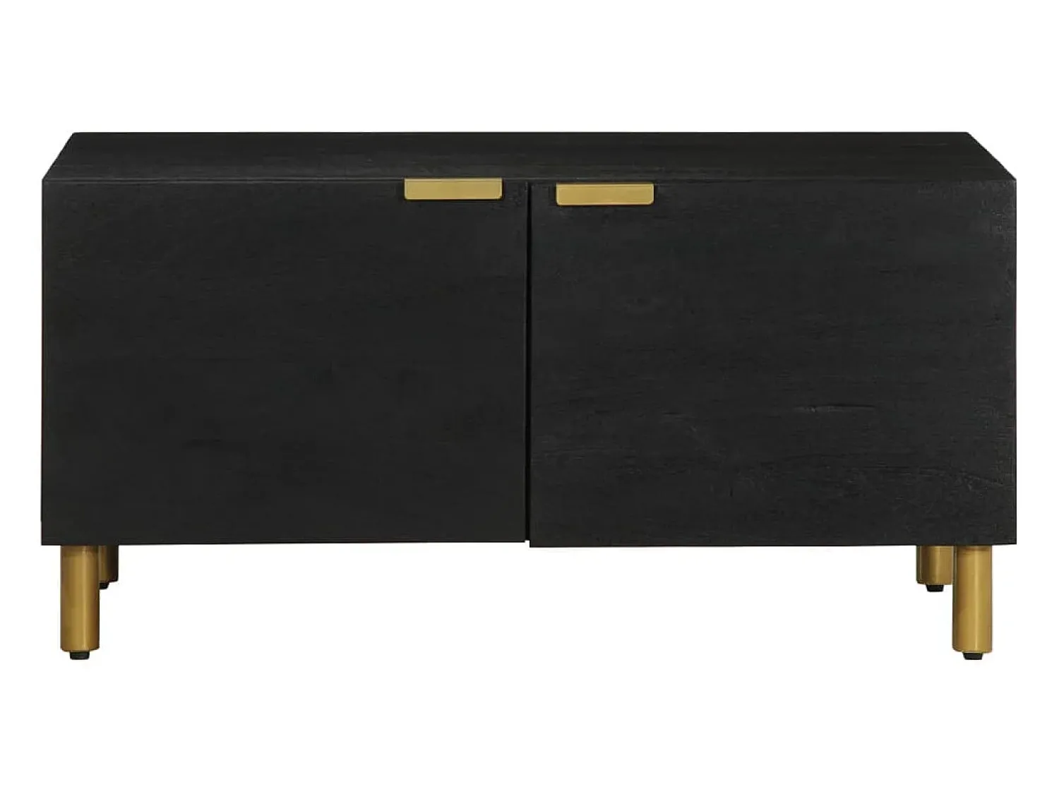 Online Mesa de centro | Mesa de apoio 80x50x40 cm derivados de madeira Preto