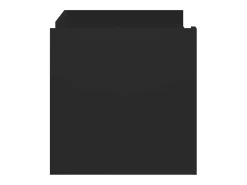 Hot Mesa de centro | Mesa de apoio 100x50x50 cm derivados de madeira Preto