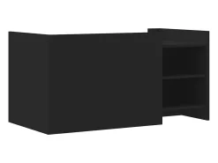 Hot Mesa de centro | Mesa de apoio 100x50x50 cm derivados de madeira Preto