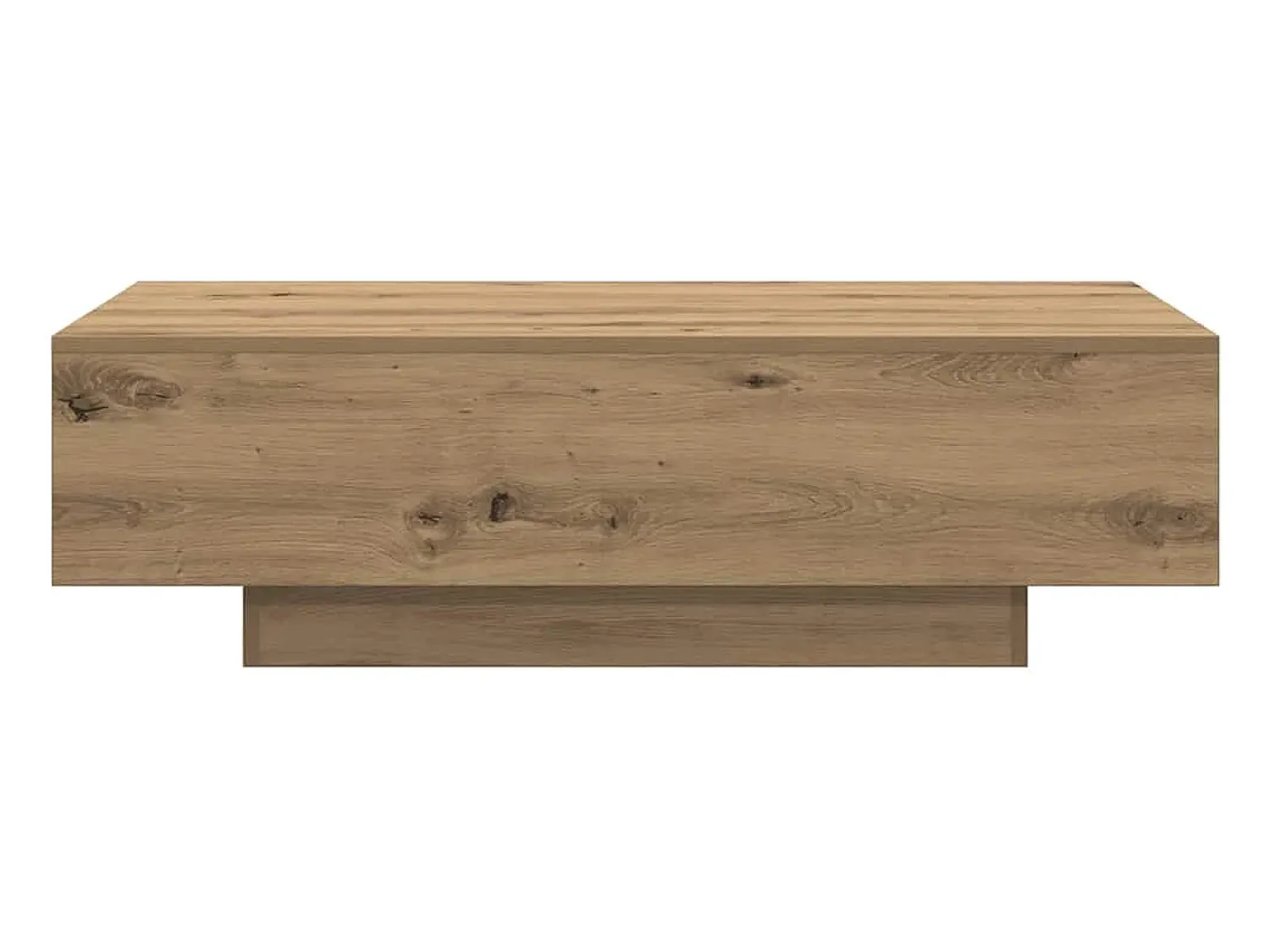 Outlet Mesa de centro | Mesa de apoio | Mesa de café 100x49.5x31 cm derivados madeira carvalho artisiano Castanho