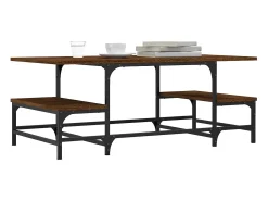 Sale Mesa de centro | Mesa de apoio 100x50.5x40 cm deriv. madeira carvalho Castanho