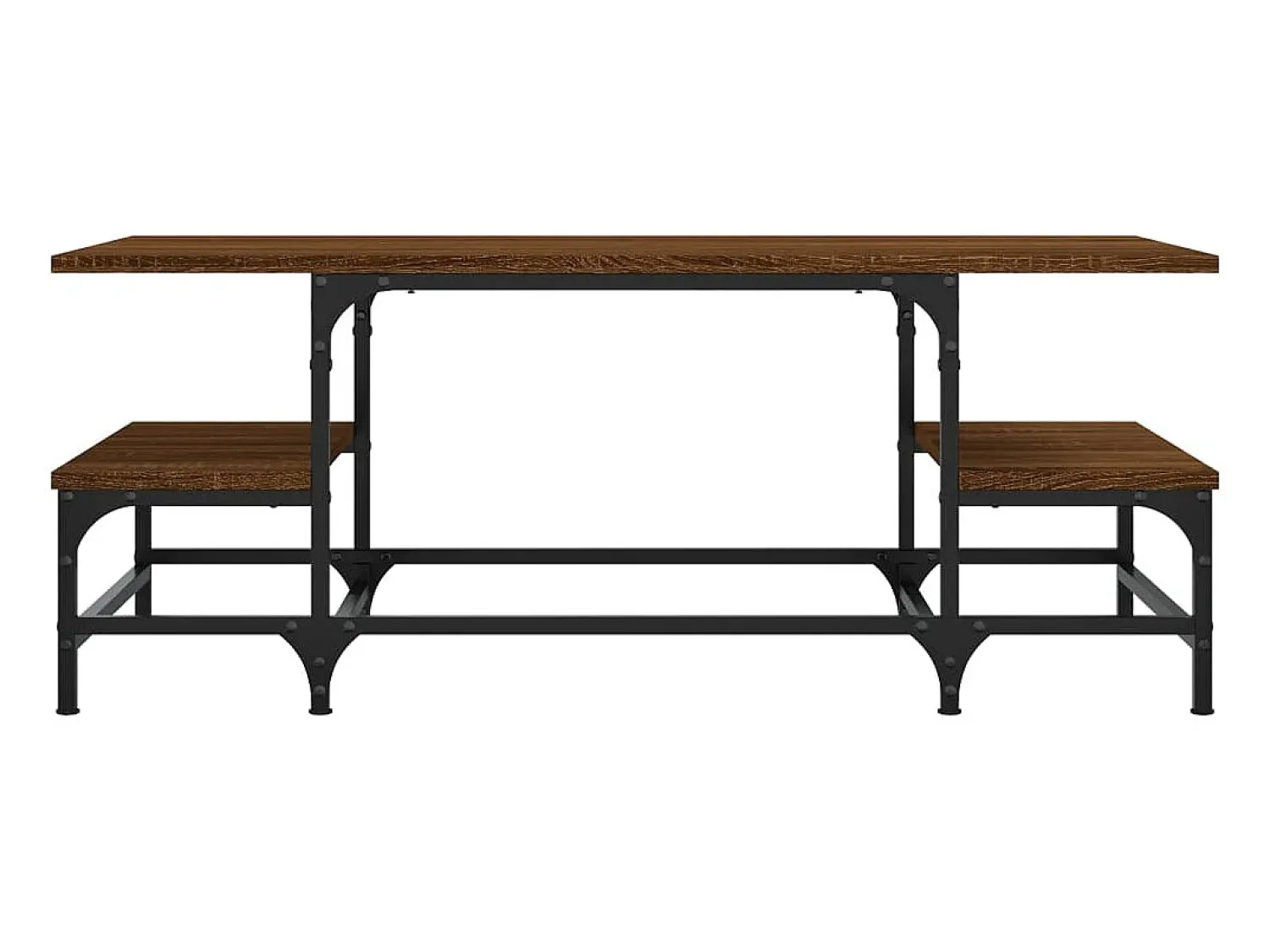 Sale Mesa de centro | Mesa de apoio 100x50.5x40 cm deriv. madeira carvalho Castanho