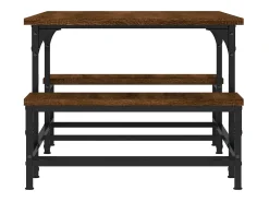 Sale Mesa de centro | Mesa de apoio 100x50.5x40 cm deriv. madeira carvalho Castanho