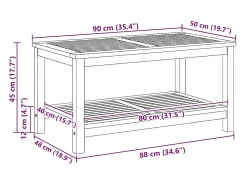 Mesa De Centro* Mesa de centro | Mesa de apoio | Mesa de café 110x55x45 cm Castanho