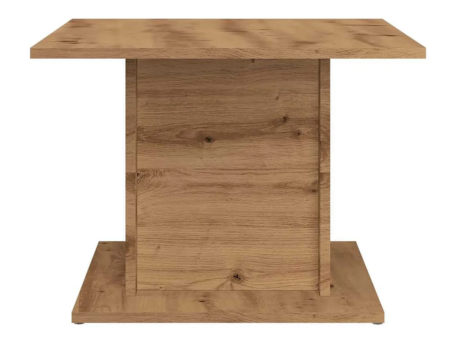 Mesa De Centro* Mesa de centro | Mesa de apoio 55.5x55.5x40cm derivados madeira carvalho artisiano Castanho