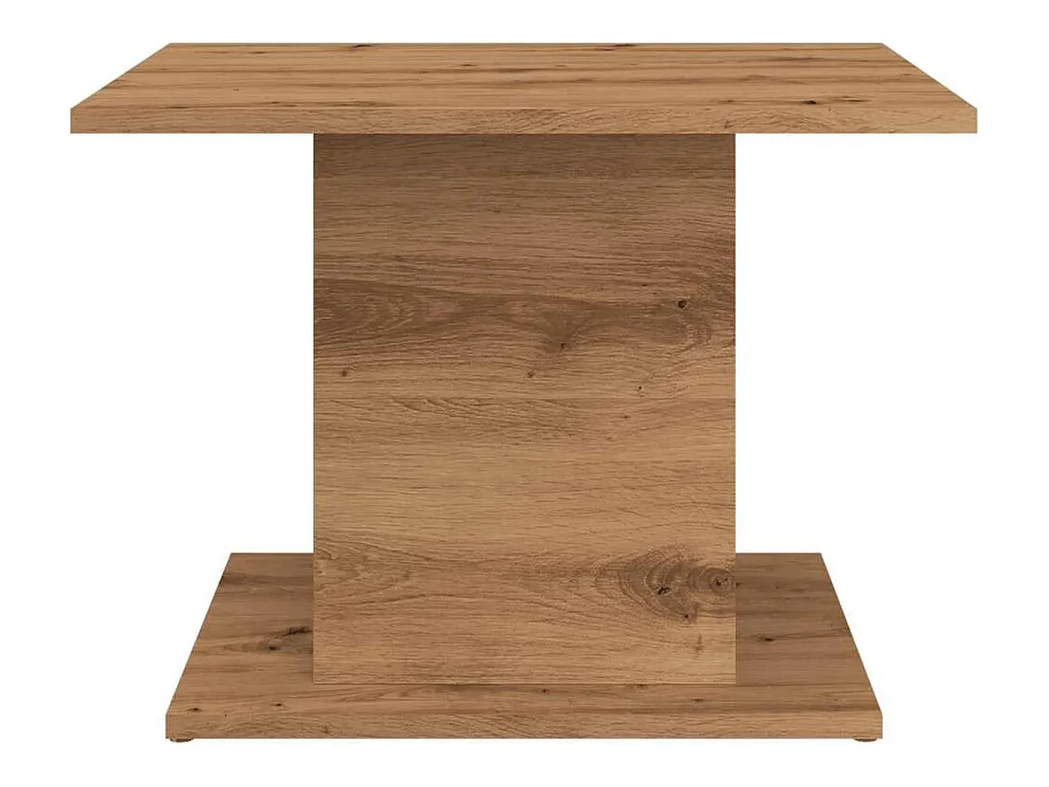 Mesa De Centro* Mesa de centro | Mesa de apoio 55.5x55.5x40cm derivados madeira carvalho artisiano Castanho