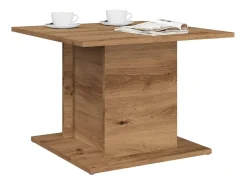 Mesa De Centro* Mesa de centro | Mesa de apoio 55.5x55.5x40cm derivados madeira carvalho artisiano Castanho