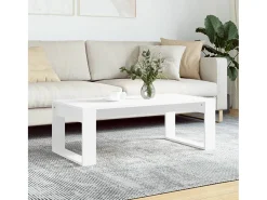 Mesa De Centro| Mesa de centro | Mesa de apoio 102x50x35 cm derivados de madeira Branco