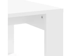 Mesa De Centro| Mesa de centro | Mesa de apoio 102x50x35 cm derivados de madeira Branco