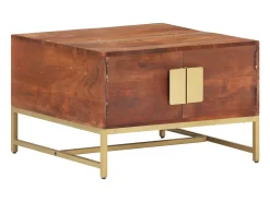 Sale Mesa de centro | Mesa de apoio 67x67x45 cm madeira de acácia maciça mel Castanho