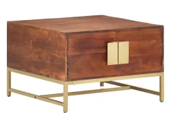 Sale Mesa de centro | Mesa de apoio 67x67x45 cm madeira de acácia maciça mel Castanho