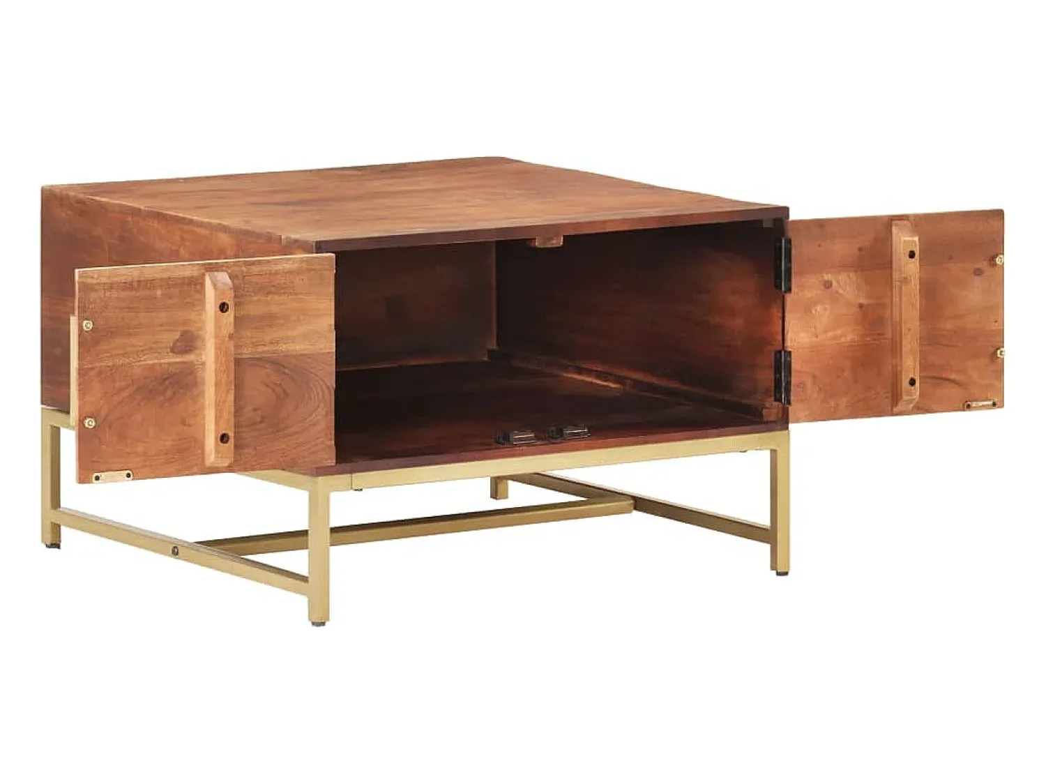 Sale Mesa de centro | Mesa de apoio 67x67x45 cm madeira de acácia maciça mel Castanho