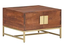 Sale Mesa de centro | Mesa de apoio 67x67x45 cm madeira de acácia maciça mel Castanho