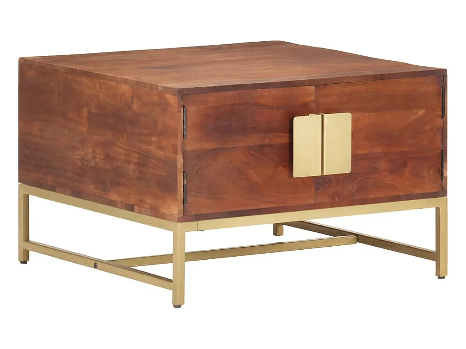 Sale Mesa de centro | Mesa de apoio 67x67x45 cm madeira de acácia maciça mel Castanho