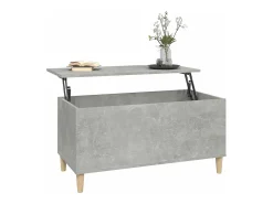 Best Mesa de centro | Mesa de apoio 90x44.5x45 derivados de madeira cimento Cinzento