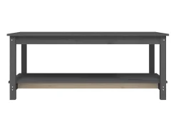 Mesa De Centro* Mesa de centro | Mesa de apoio 110x55x45 cm madeira de pinho maciça Cinzento