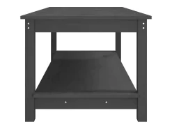Mesa De Centro* Mesa de centro | Mesa de apoio 110x55x45 cm madeira de pinho maciça Cinzento
