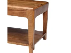 Clearance Mesa de centro | Mesa de apoio em madeira maciça 88x50x38 cm Castanho
