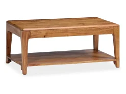 Clearance Mesa de centro | Mesa de apoio em madeira maciça 88x50x38 cm Castanho