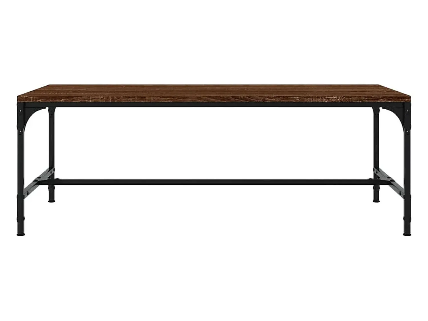Mesa De Centro| Mesa de centro | Mesa de apoio 100x50x35 cm derivados madeira carvalho Castanho