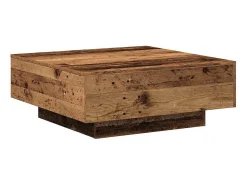 Mesa De Centro| Mesa de centro | Mesa de apoio Madeira antiga 80x80x31 cm Castanho