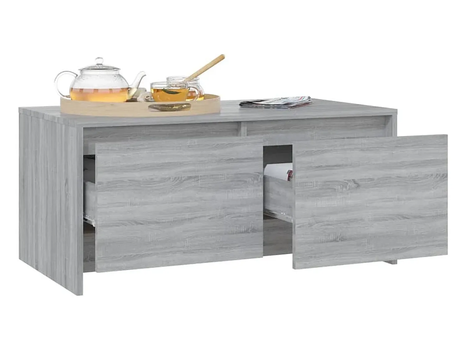 Mesa de centro | Mesa de apoio 90x50x41.5 cm derivados madeira sonoma^ Mesa De Centro