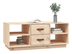Online Mesa de centro | Mesa de apoio | Mesa de café 100x50x41 cm pinho maciço Castanho