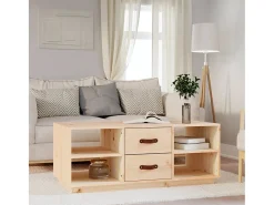 Online Mesa de centro | Mesa de apoio | Mesa de café 100x50x41 cm pinho maciço Castanho