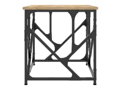 Mesa De Centro* Mesa de centro | Mesa de apoio 45x45x47.5 cm derivados madeira carvalho sonoma Castanho