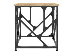 Mesa De Centro* Mesa de centro | Mesa de apoio 45x45x47.5 cm derivados madeira carvalho sonoma Castanho