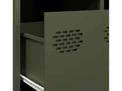 Mesa de centro | Mesa de apoio 101.5x50x43.5 cm aço laminado a frio -azeitona^ Mesa De Centro
