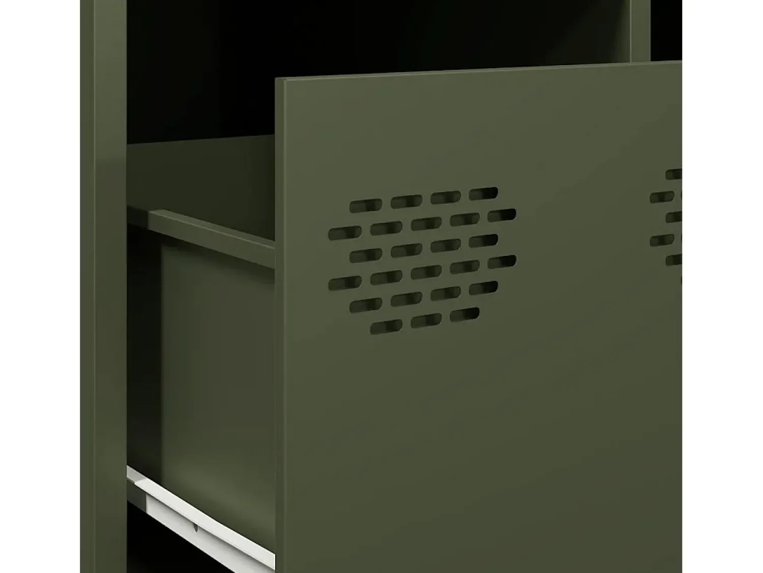 Mesa de centro | Mesa de apoio 101.5x50x43.5 cm aço laminado a frio -azeitona^ Mesa De Centro