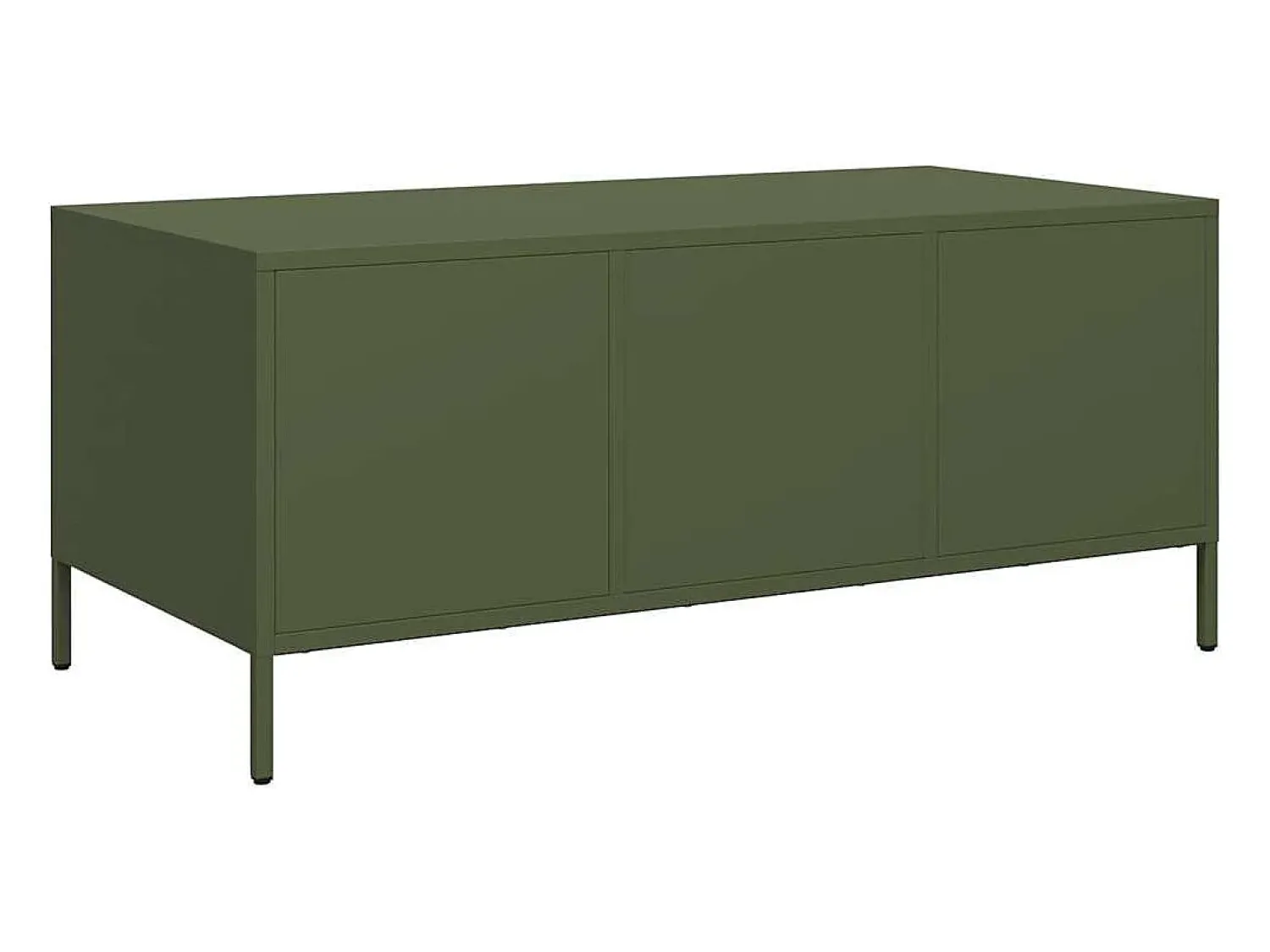 Mesa de centro | Mesa de apoio 101.5x50x43.5 cm aço laminado a frio -azeitona^ Mesa De Centro