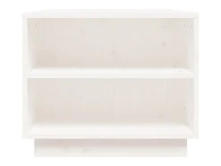 Mesa De Centro* Mesa de centro | Mesa de apoio 90x49x40.5 cm madeira de pinho maciça Branco